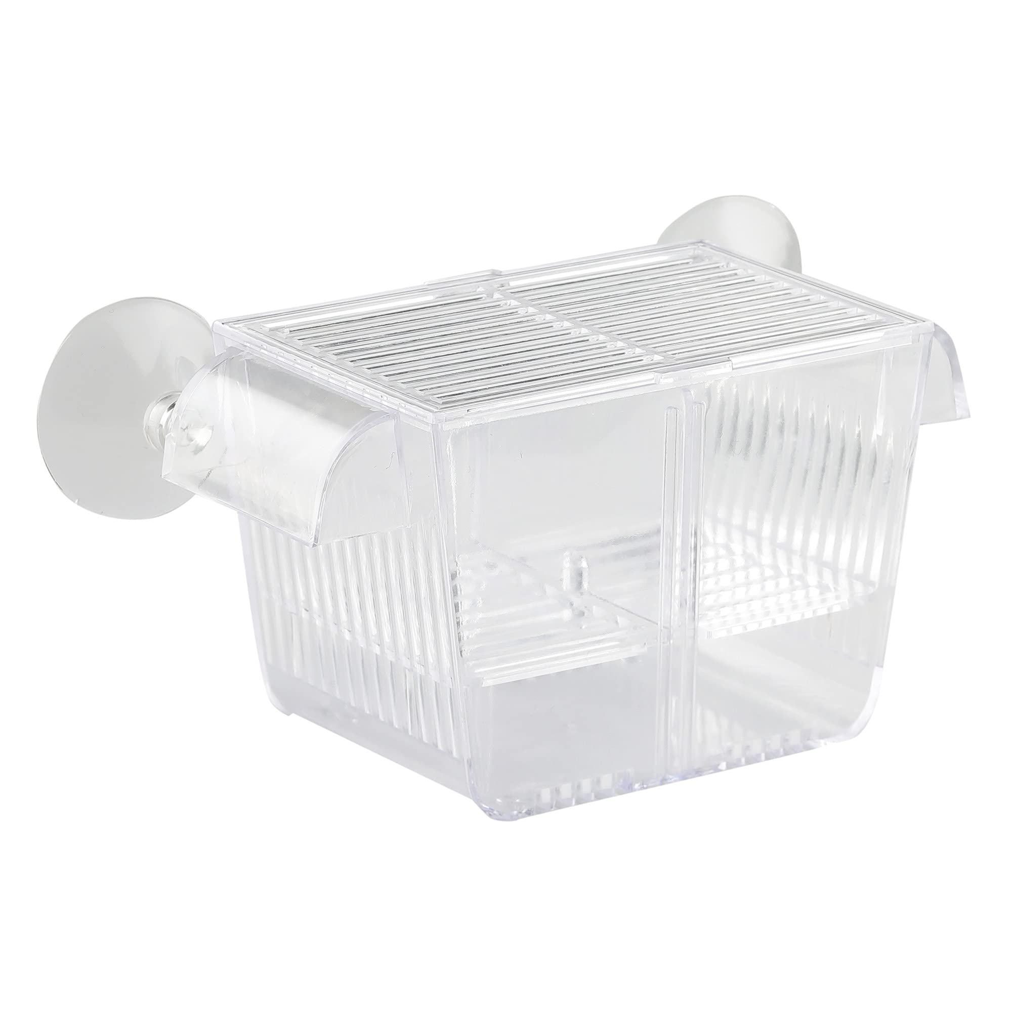 Measury Tanque de cría pequeño (S), bandeja de desove para acuario, piscina para bebés, cuarentena, piscina de cría – 132 x 64 x 73 mm