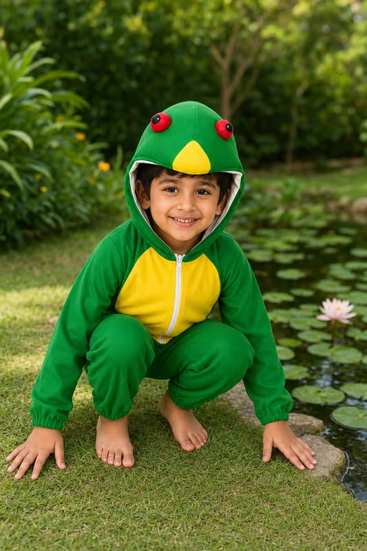 Image of Animal Costume for Kids | Plush Fancy Dress Costume for Boys & Girls |School Fancy Dress, Annual Day, Jungle Theme, Role Play, Halloween & Birthday Party