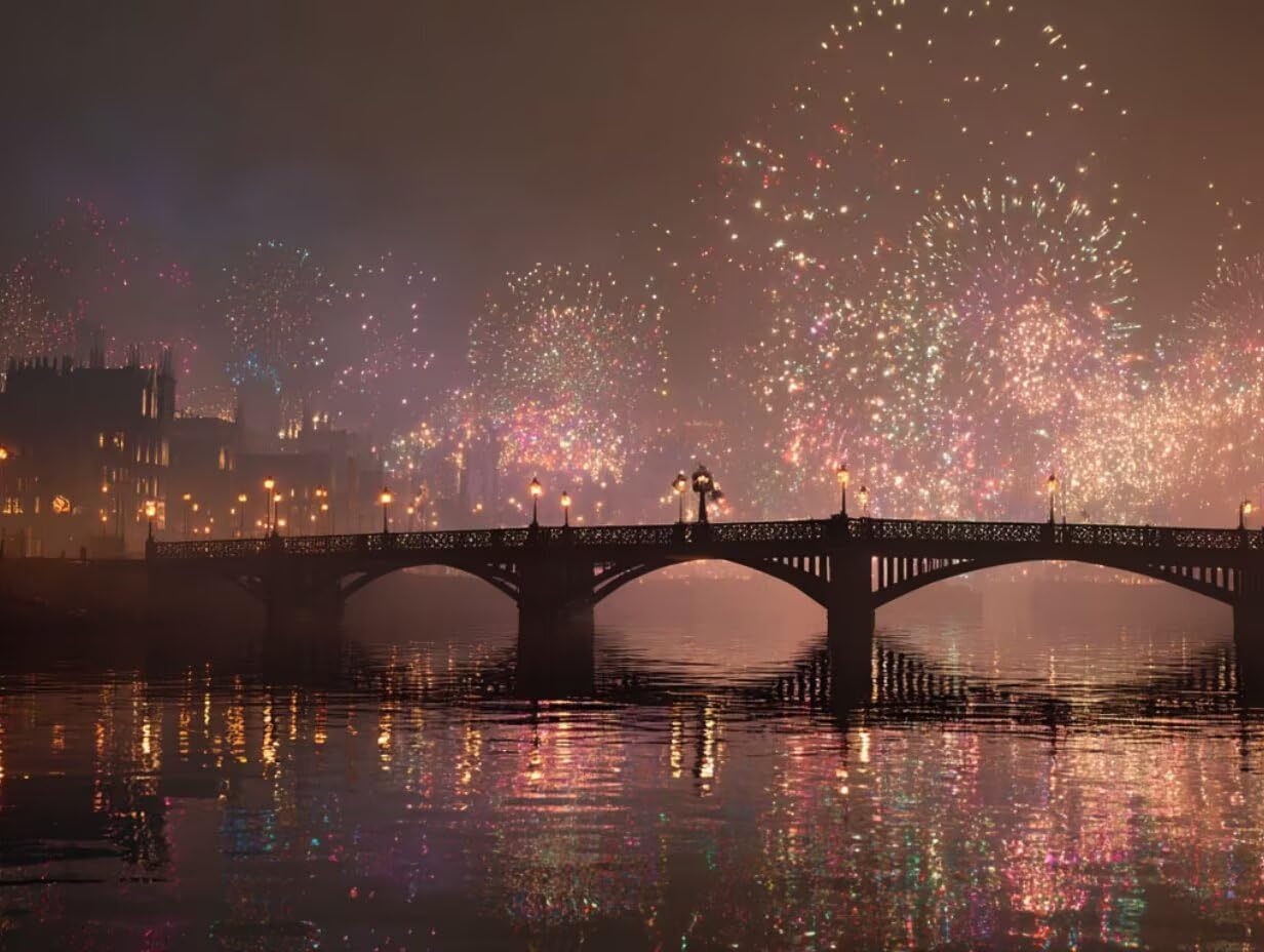 Puzzle pour Adults 6000, Feu d'artifice du Pont De Londres YHPGL4-542