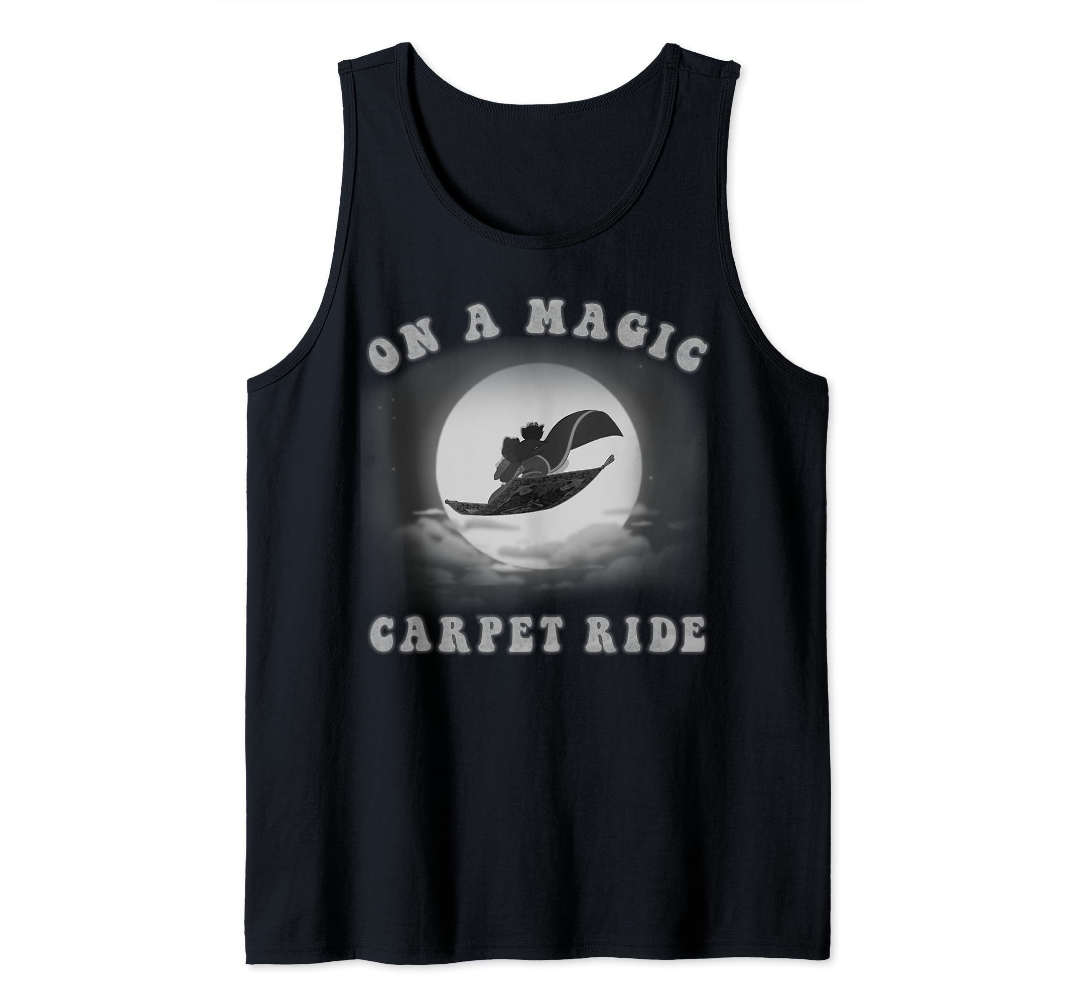 Disney Aladdin & Jasmine On A Magic Carpet Ride Tank Top, Black