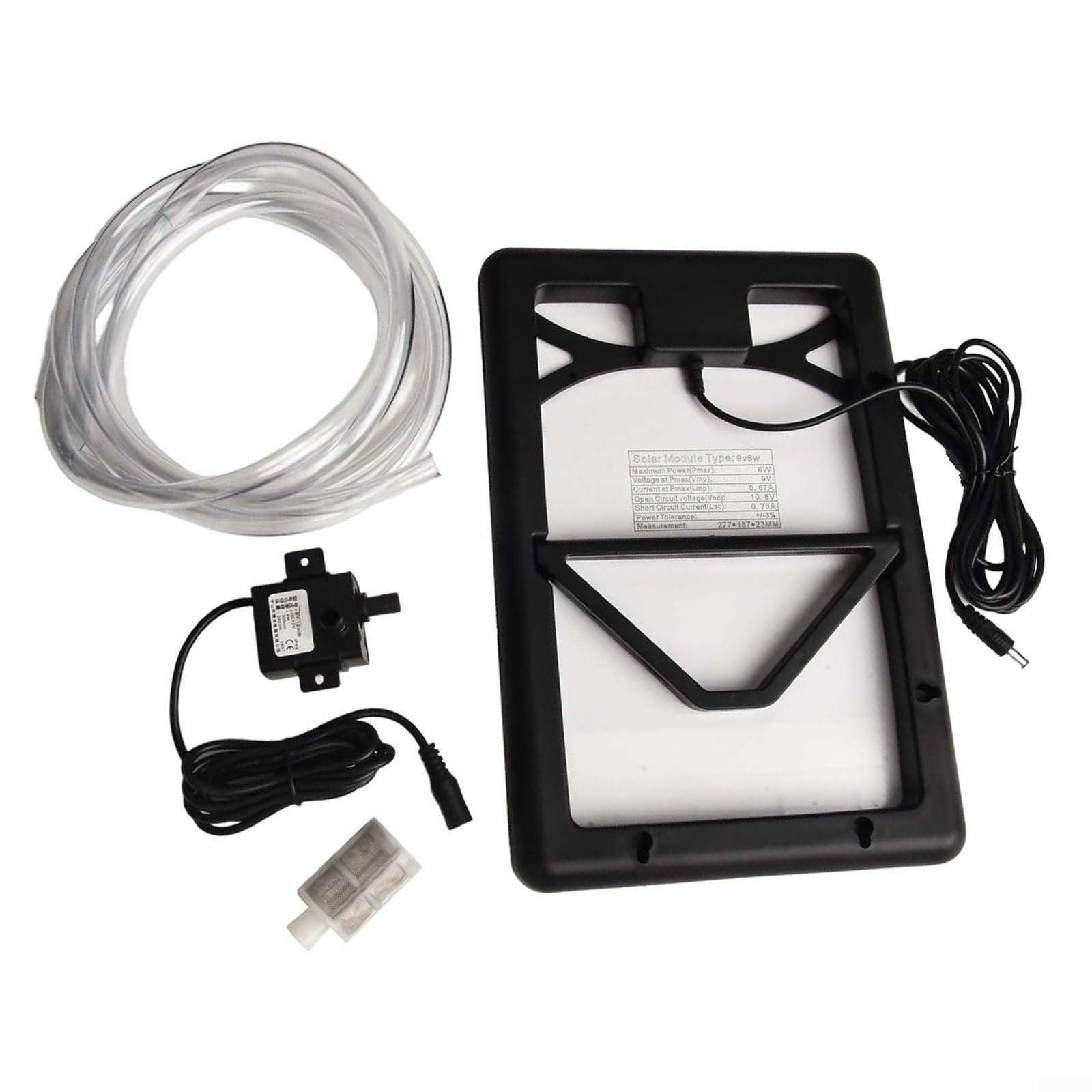 Bomba solar para estanque de 12 V, 240 l/h, aireador para estanques de