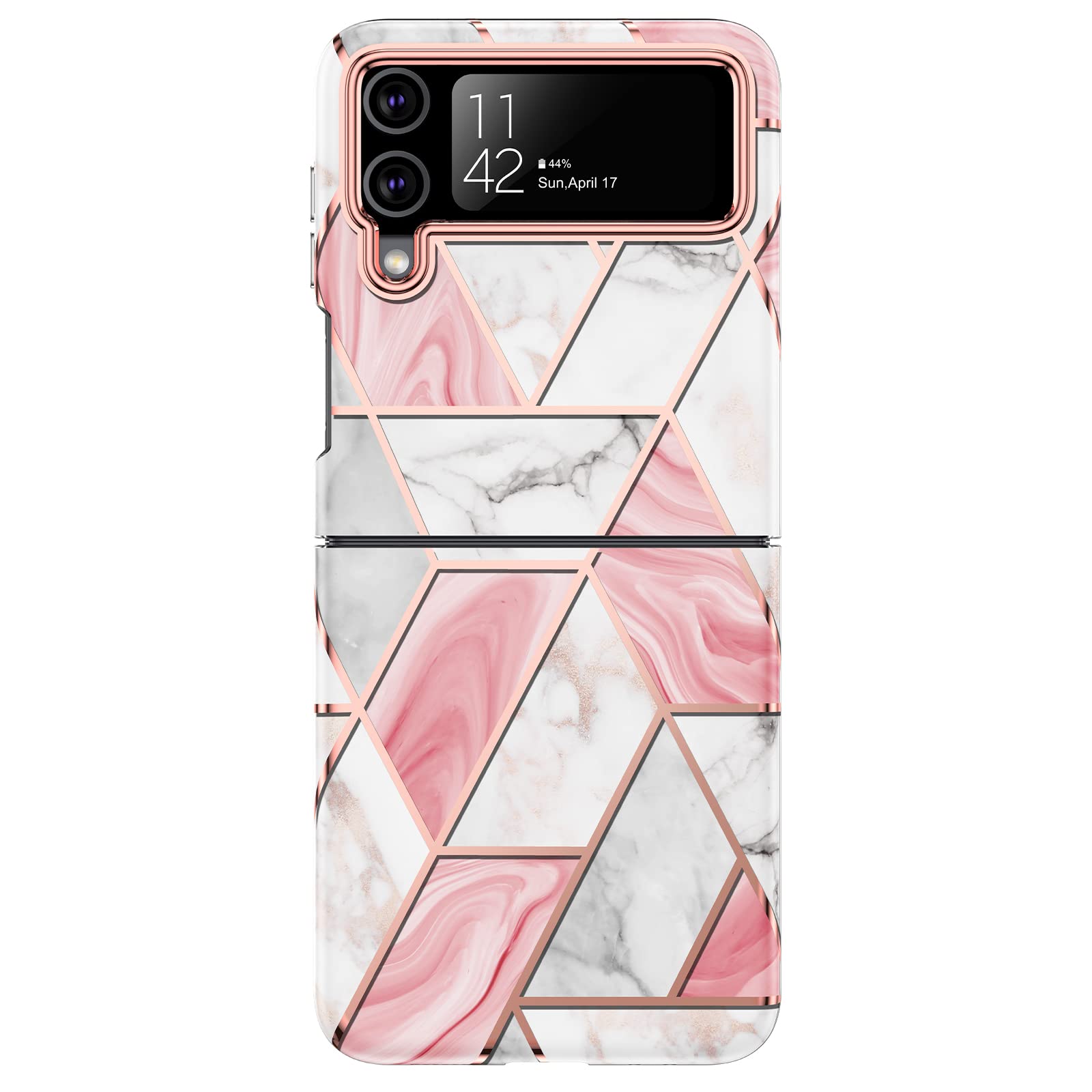 MVYNO Exclusive Samsung Galaxy Z Flip 4 Cover| Gorgeous Pretty Attractive Amazing Case for Women and Girls | Insta Selfie Worthy (Silicone, Z Flip 4, Pink Art)