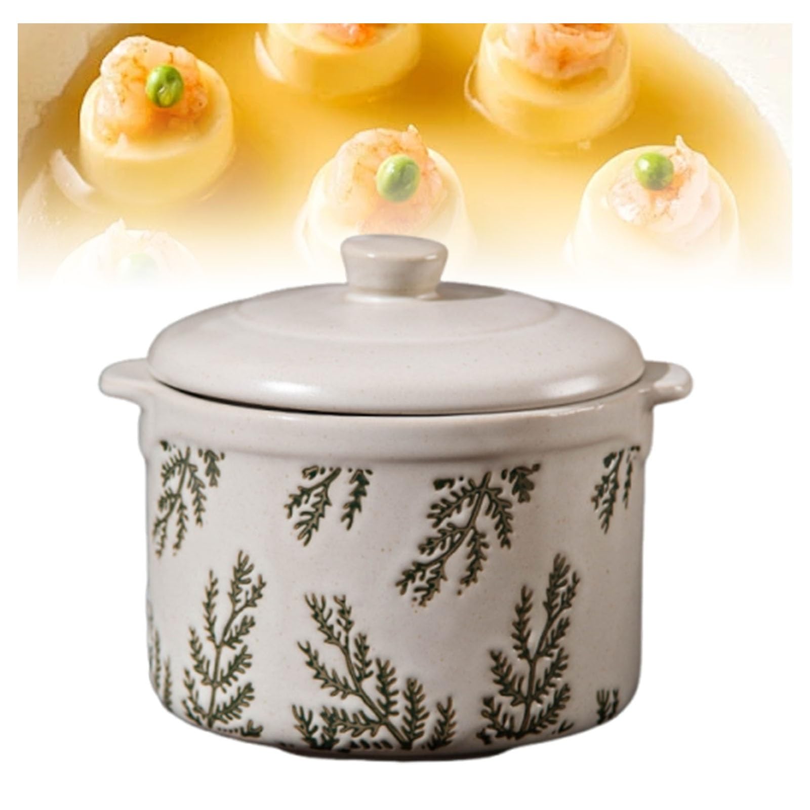 Ceramiczne miseczki do zupy z pokrywką, ergonomiczne podwójne uchwyty, naczynie do zapiekanek, francuskie miski do zupy cebulowej, dekoracja kuchni retro, do zup i jajek na parze