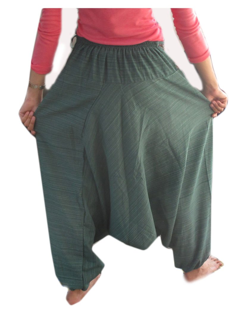 Bianco Pantaloni Harem - ALADDIN Alibaba Hippie Festival Boho Taglia Unica Nuovo - Foto 4