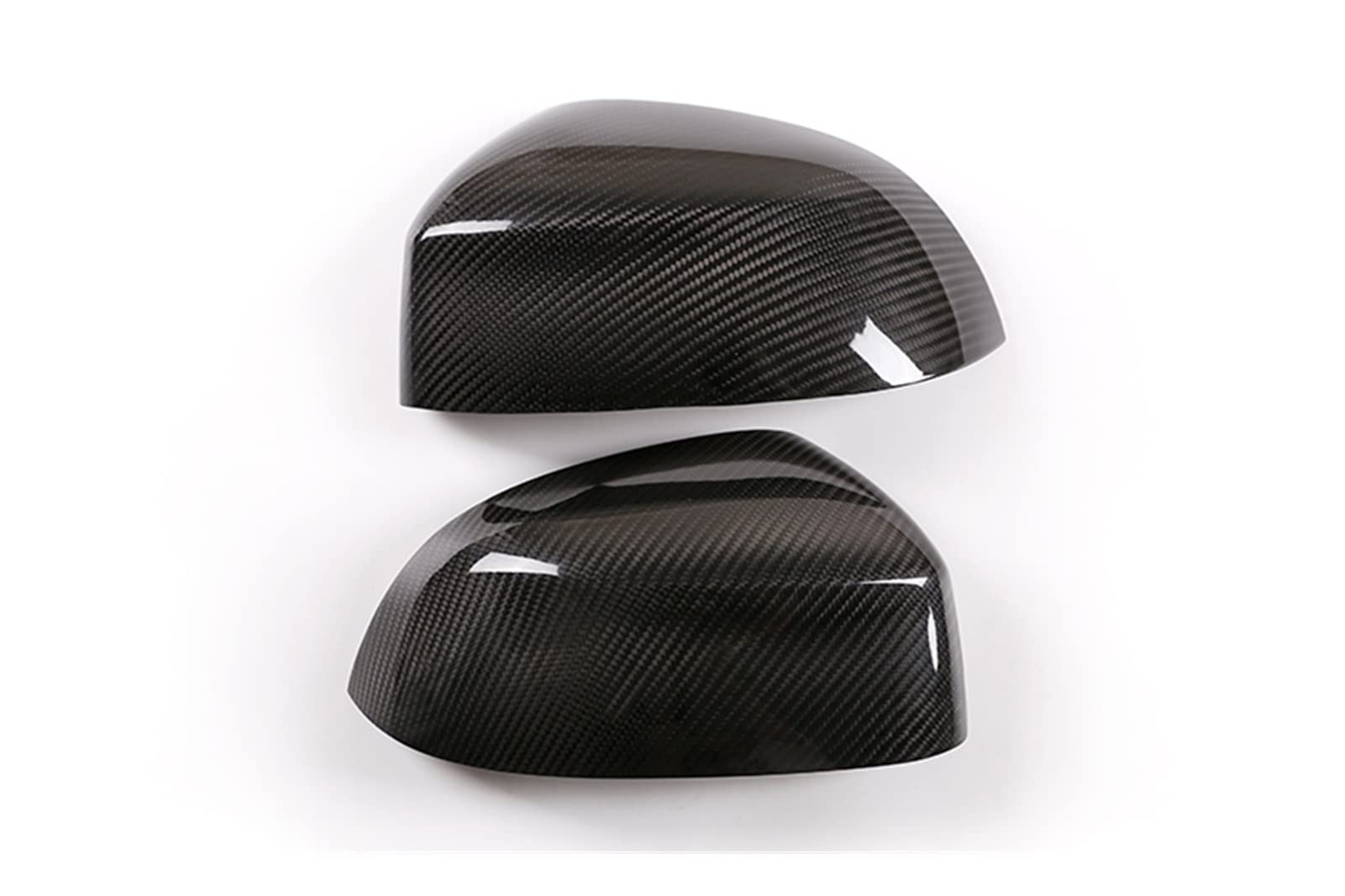 YINGO Real Carbon Fibre Car Luster Lustro Cover Compatible Compatible BMW X5 F15 G05 2014-2019 Akcesoria zewnętrzne