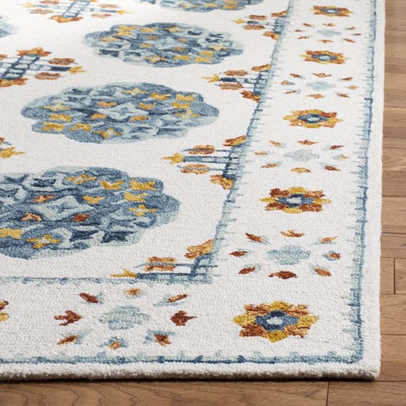 Image of Embossed Handmade Woollen Thick Geometrical Carpet is a Stylish and Practical Addition to Any Living Room 12X15 Size Carpet
