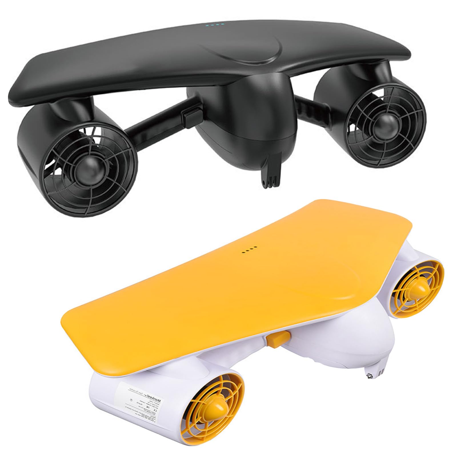 Lpoxuru Underwater Scooter, Dual 300W Motor Diving Thruster, 50m Waterproof, 0.8-1.8m/s Variable Speed, 12kgf Thrust with Camera Mount for Snorkeling Black