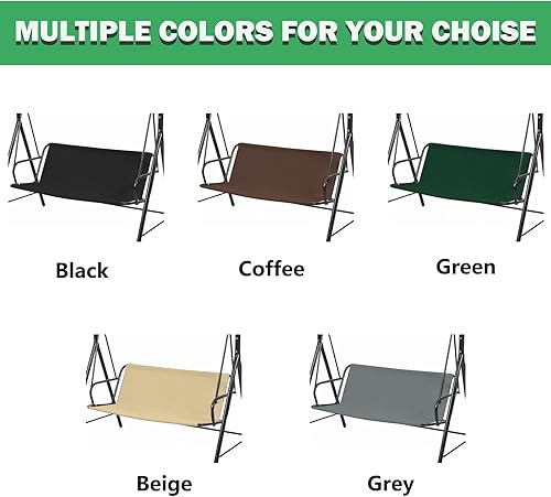 Miniatura 6 de Funda de repuesto para asiento de columpio para patio al aire libre de 23 plazas, 600D gruesa Oxford para columpio, funda de repuesto para sillas