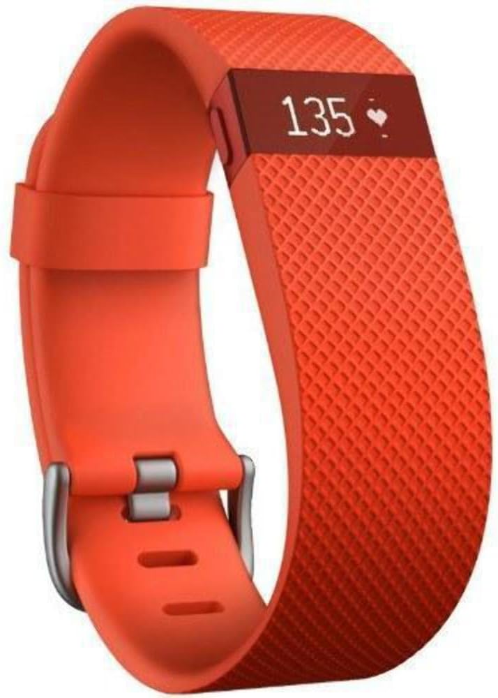 Fitbit Charge HR Wireless Activity Wristband, Tangerine, Small