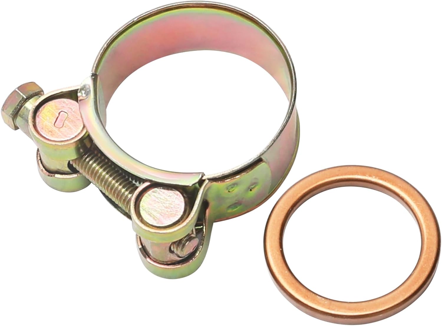 38mm ATV Exhaust Muffler Pipe System for 125cc 150cc 200cc 250cc 4-Stroke Vertical Engine Pit Dirt Bike Go Kart Quad Buggy Taotao 4 Wheelers Lawn Mower Trike