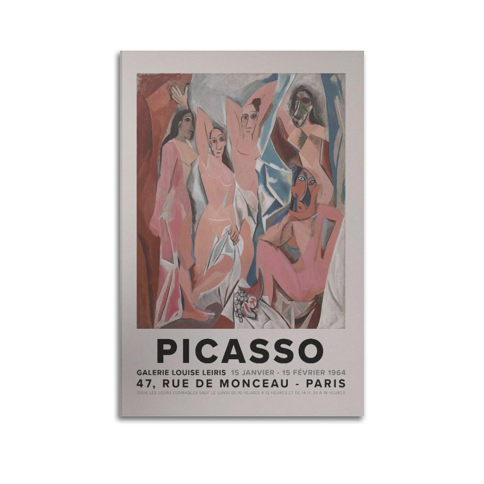 xiaoxiaoshen Picasso S Set, Klee, Kandinsky, Eclectic Gallery Canvas Poster Wall Art Prints Room Aesthetic Murals Bedroom And Living Decorations 20x30inch(50x75cm)