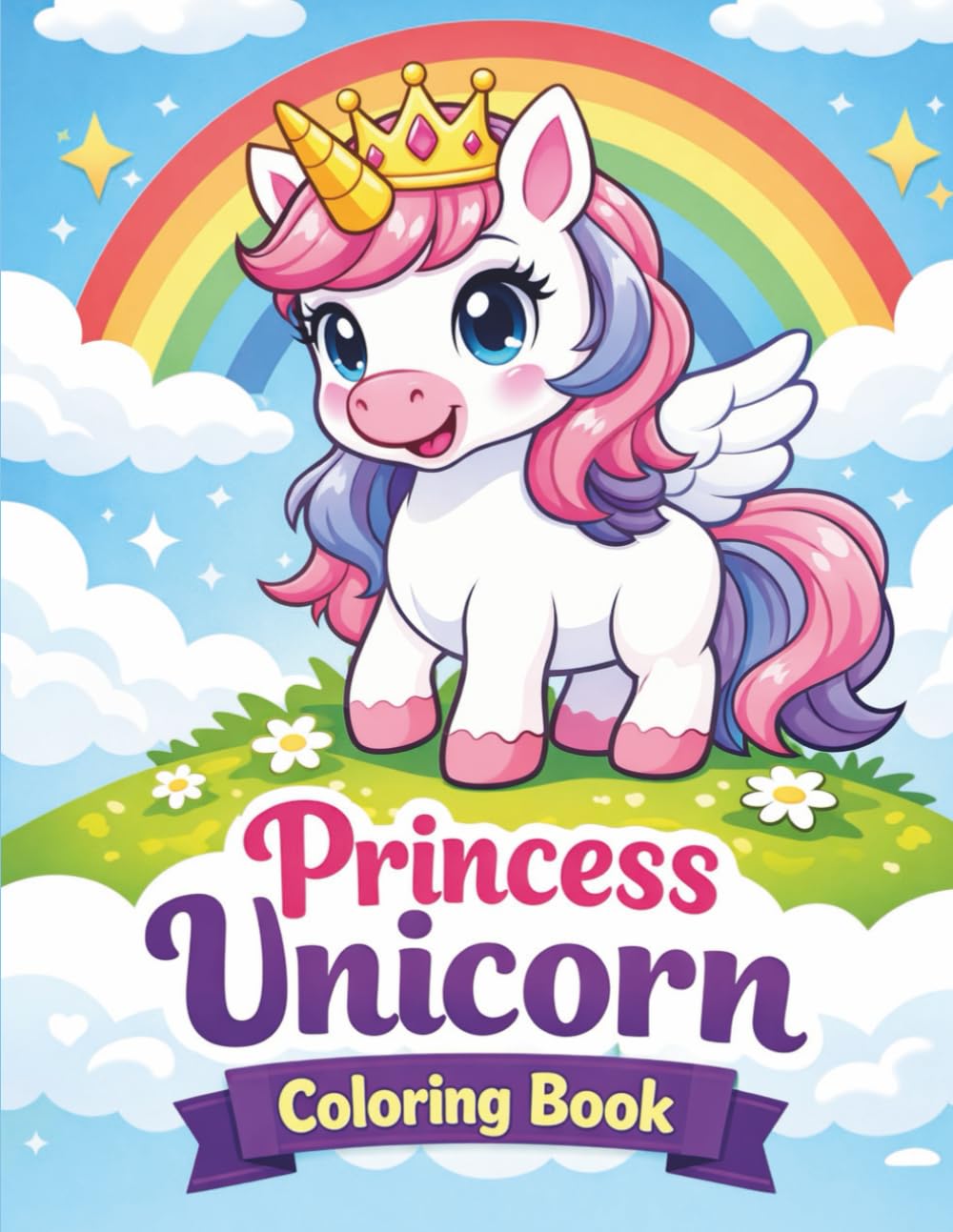 Princess Unicorn Coloring Book