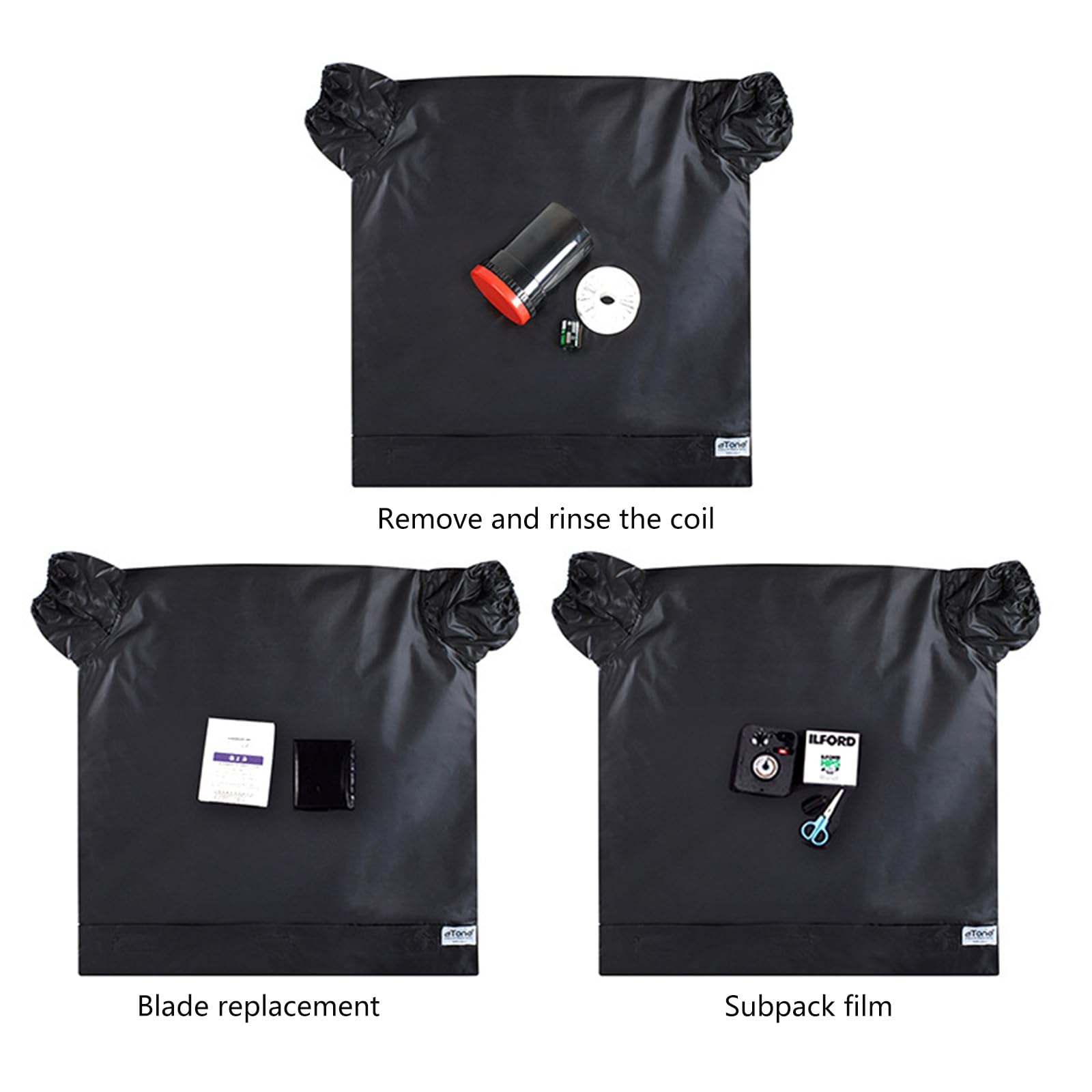 Sac de Chambre Noire pour Photographie, Sac de Changement de Film, Tissu épais, Antistatique, réservoirs de développement de Film pour Appareil Photo