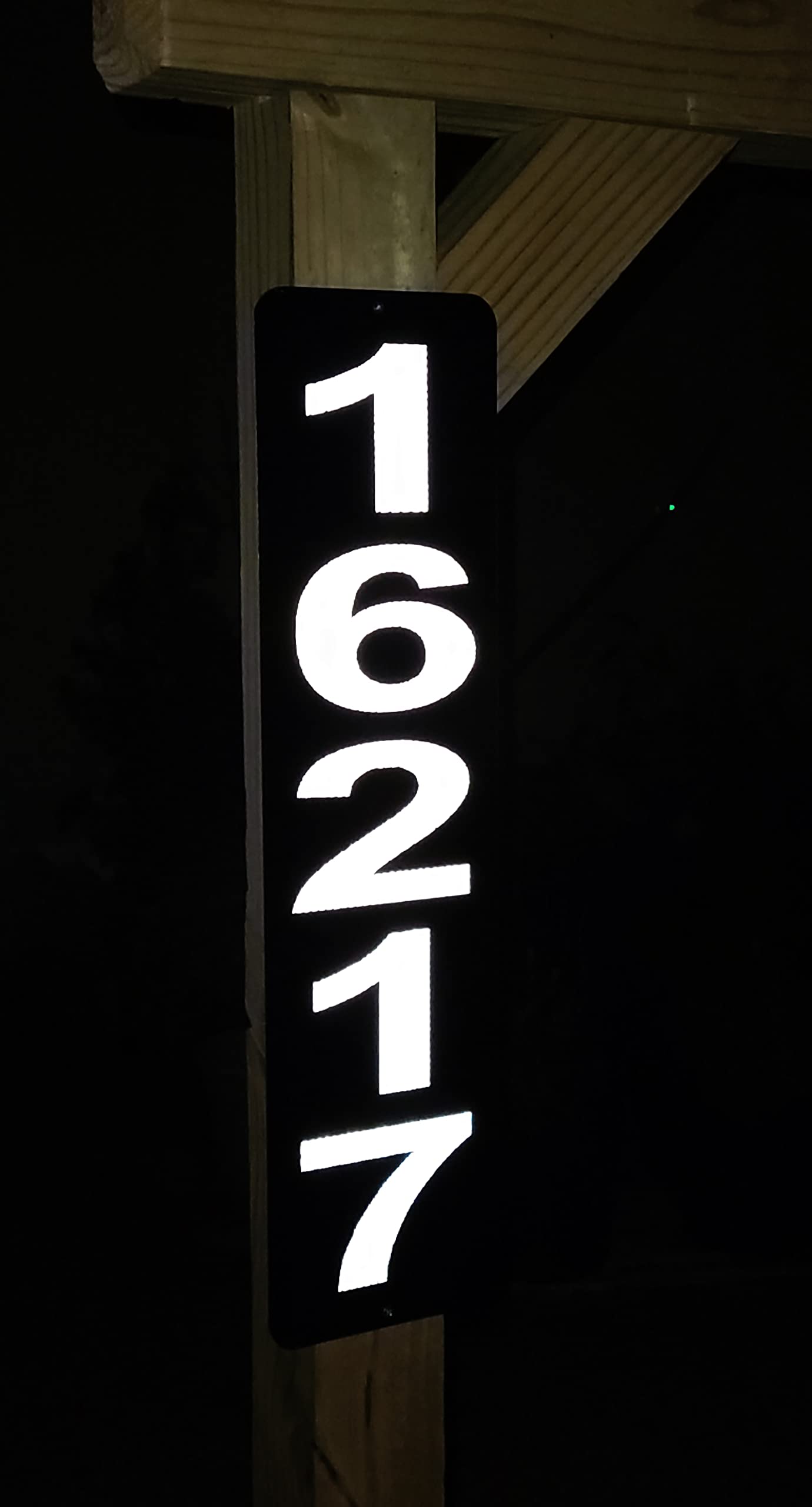 Reflective Custom Address SIGN – Reflective Address (on glossy, non-reflective plate), Highly Visible at Nighttime & Daytime, Excellent for 911