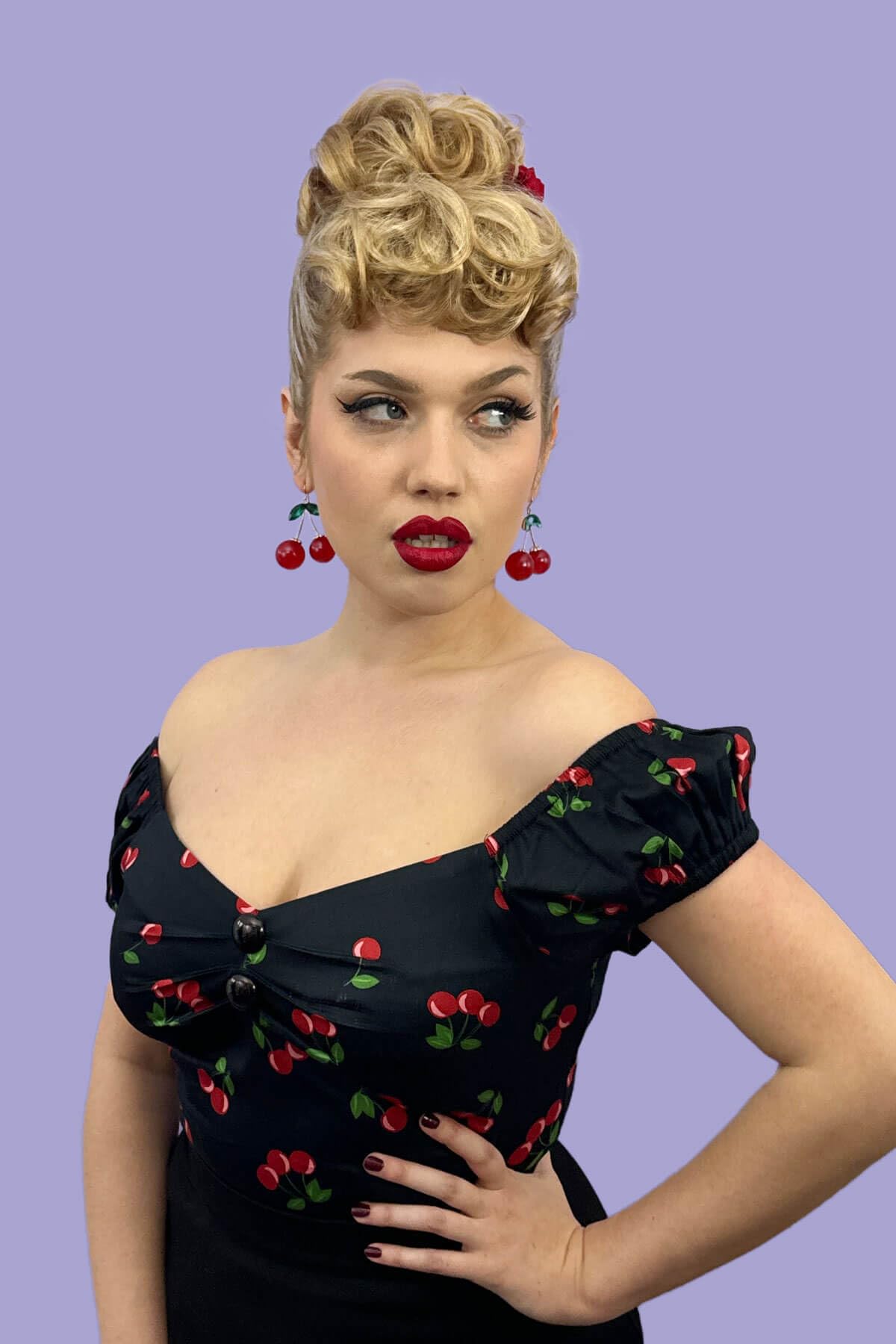 Chignon postiche curly bun Toni #4 extension de prestige pour coiffure rétro rockabilly