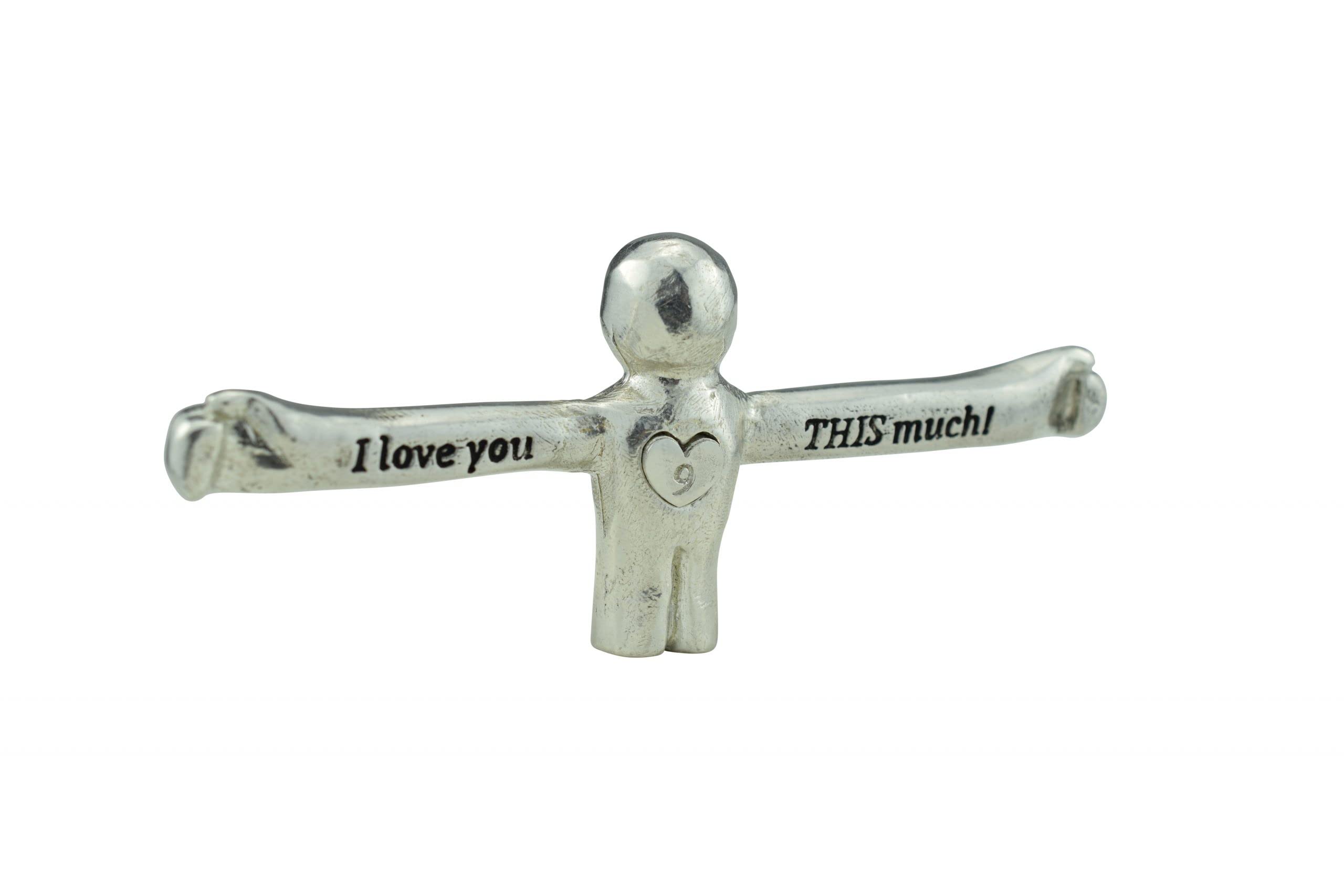Pirantin I Love You This Much Figure - 9th Anniversary Unique Gift for Husband or Wife (ilytm09)