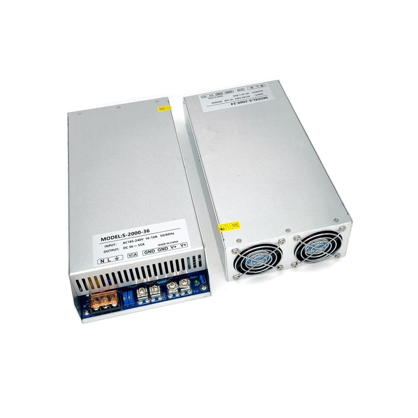 Fuente de alimentación conmutada regulada universal de 2000 W, CC 24 V, 36 V, 48 V, 60 V, 83 A, 55 A, 40 A, 33 A, convertidor de CA a CC Fiabilidad | DC 24V