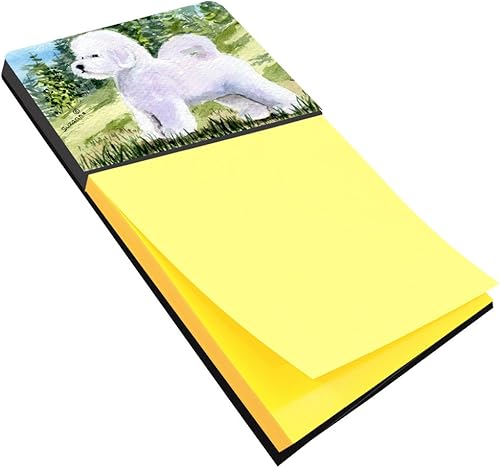 Caroline's Treasures SS8900SN Bichon Frise - Soporte para notas adhesivas, dispensador recargable, blocs de notas autoadhesivas, blocs de notas,
