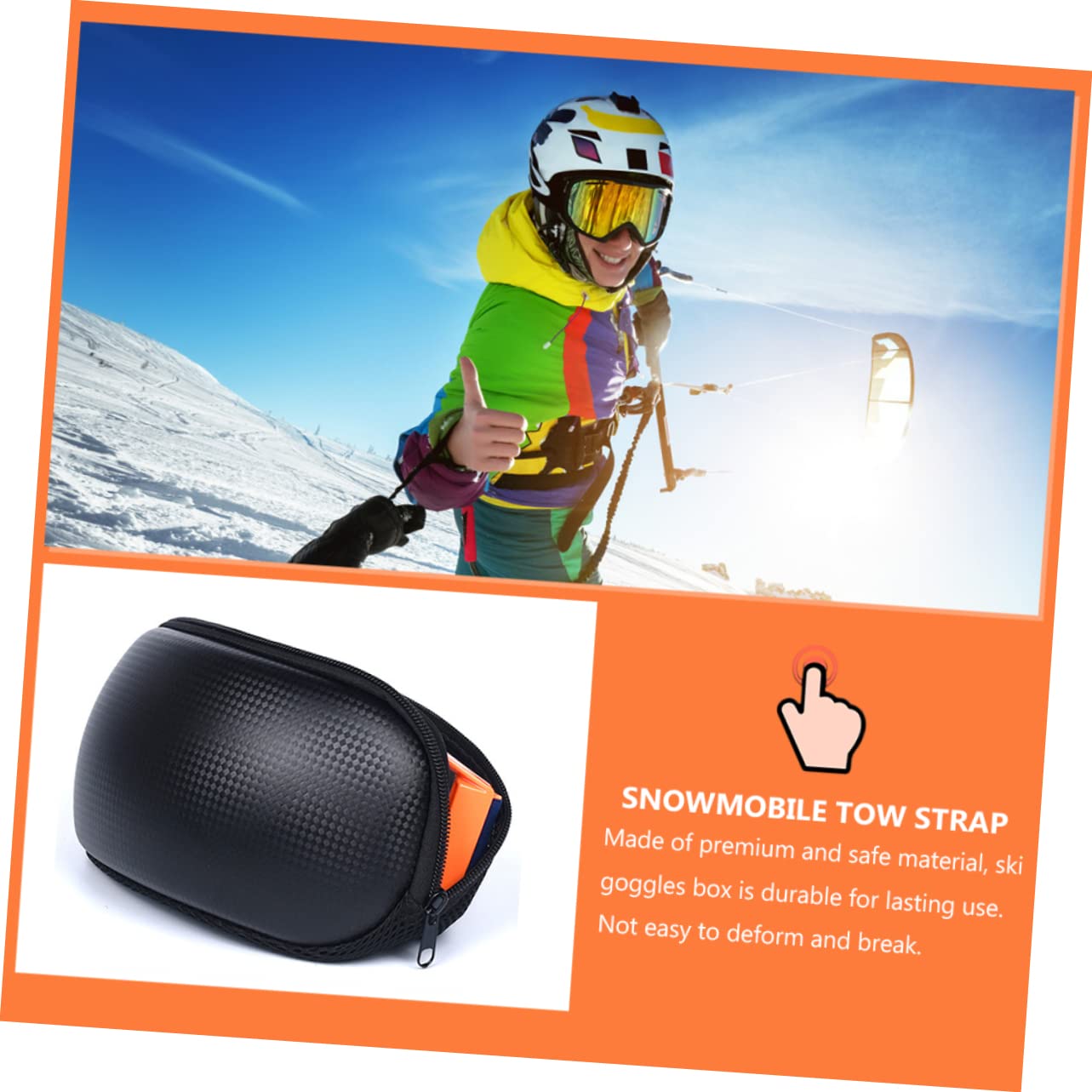 PACKOVE 3 Pz custodia per occhiali da sci custodia per occhiali invernali custodia per occhiali da neve contenitori custodia per gli occhiali custodie per occhiali da neve inverno valigia