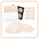 BAEable Cubiertas de pezón prémium (4 pares, vainilla tintada) | Cubiertas adhesivas de silicona para pezones para mujeres, Vainilla teñida