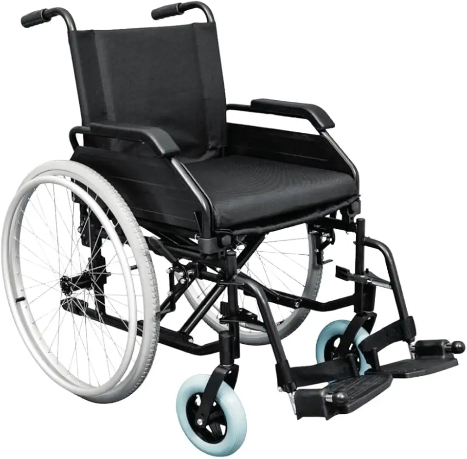 Cadeira de Rodas Dobrável 125kg Certificada INMETRO – Para Idosos, Fraturas e Pós-Operatório (44)