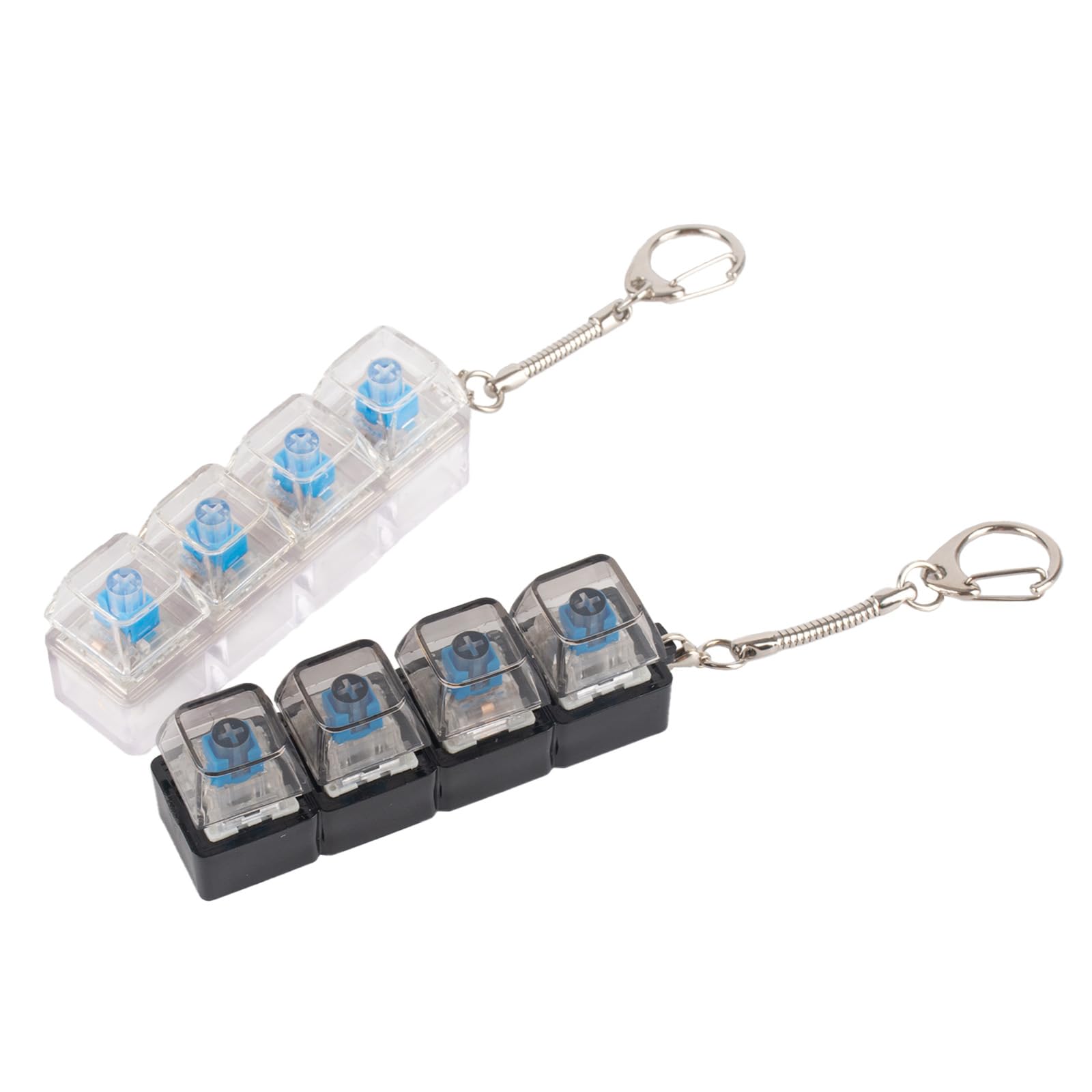 GWAWG 2 Pcs Keyboard Fidget Toy, Fidget Keyboard, Portable Detachable Fidget Keychain, Funny Finger Toys, Funny Stress Relief Toys for Adults Kids
