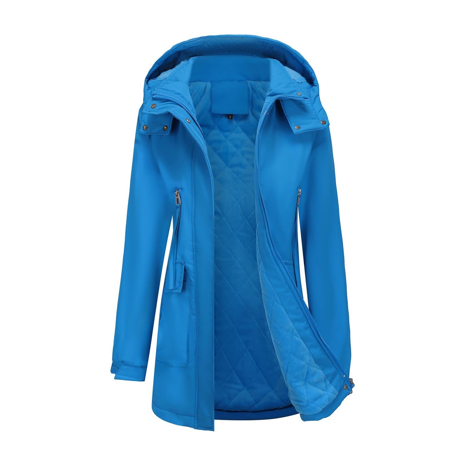 Genérico Chaqueta Impermeable Mujer Montaña Ligero Cortavientos Con Capucha Chubasquero Con Cremallera Completa Al Aire Libre Chaqueta Softshell Abrigo Para Running, Senderismo