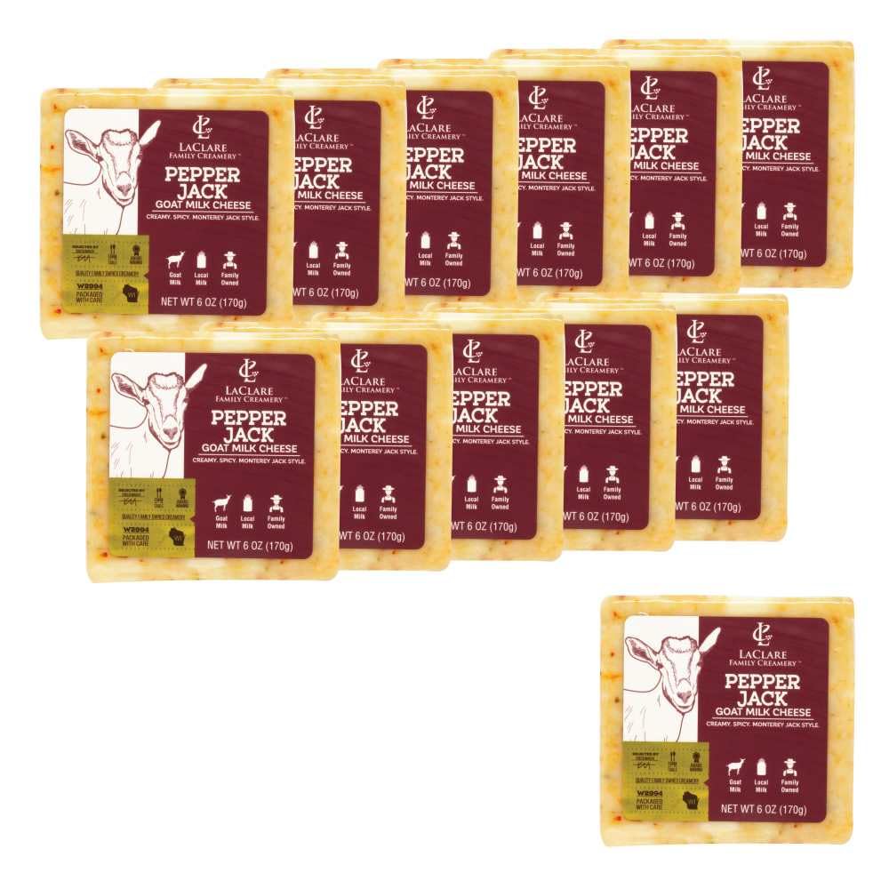 Laclare Creamery Goat Pepper Jack Cheese (Case Of 12)