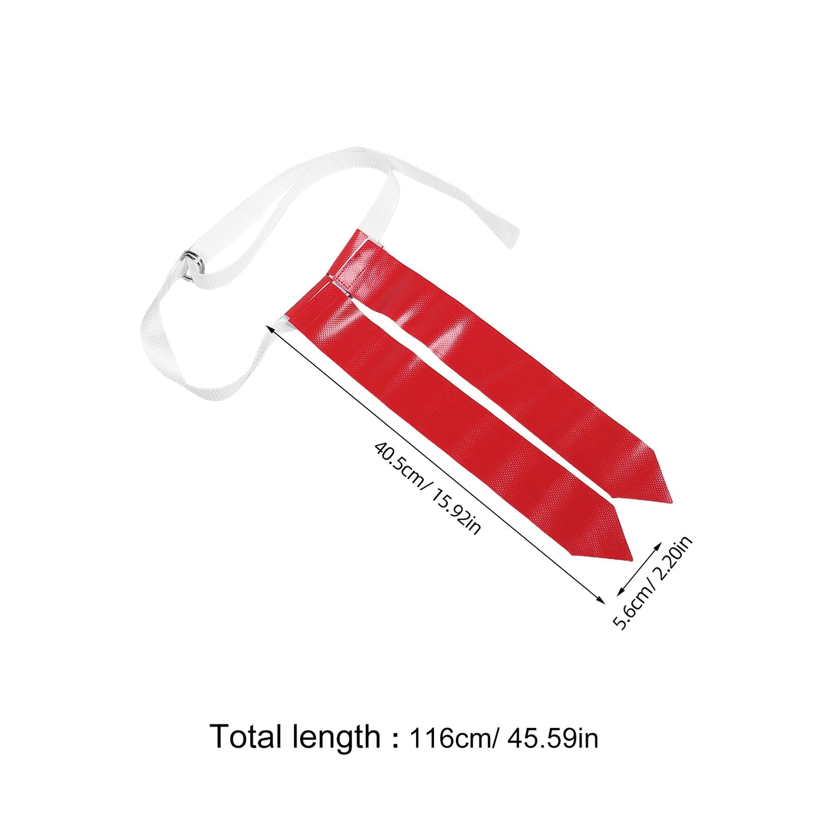 14 Pezzi Set 14 Cinture Regolabili da Flag Football in PVC con Bandiere Rosse e Verdi per Allenamento e Giochi di Squadra, Attrezzatura Sportiva per Giovani e Adulti, Cintura
