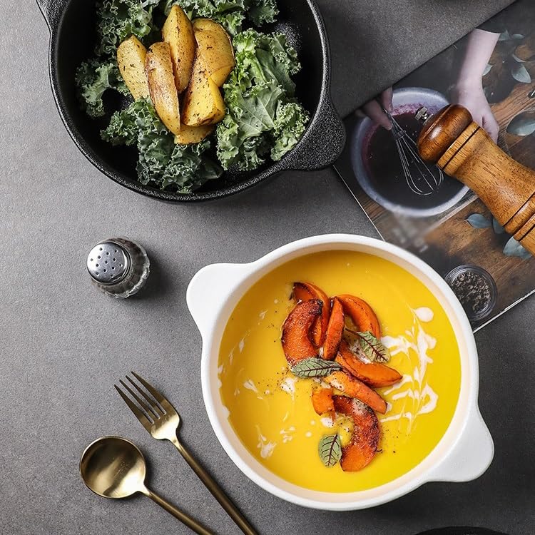 Piatti Cena Ciotola for zuppa in ceramica Ristorante Cucina Servizio Piatto Ciotola da portata Forniture Per Feste(B)