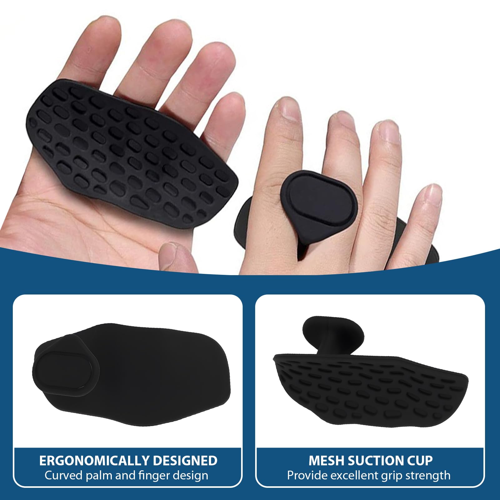 Manoplas Gym de Silicona Antideslizantes sin Dedos para Levantamiento de Pesas