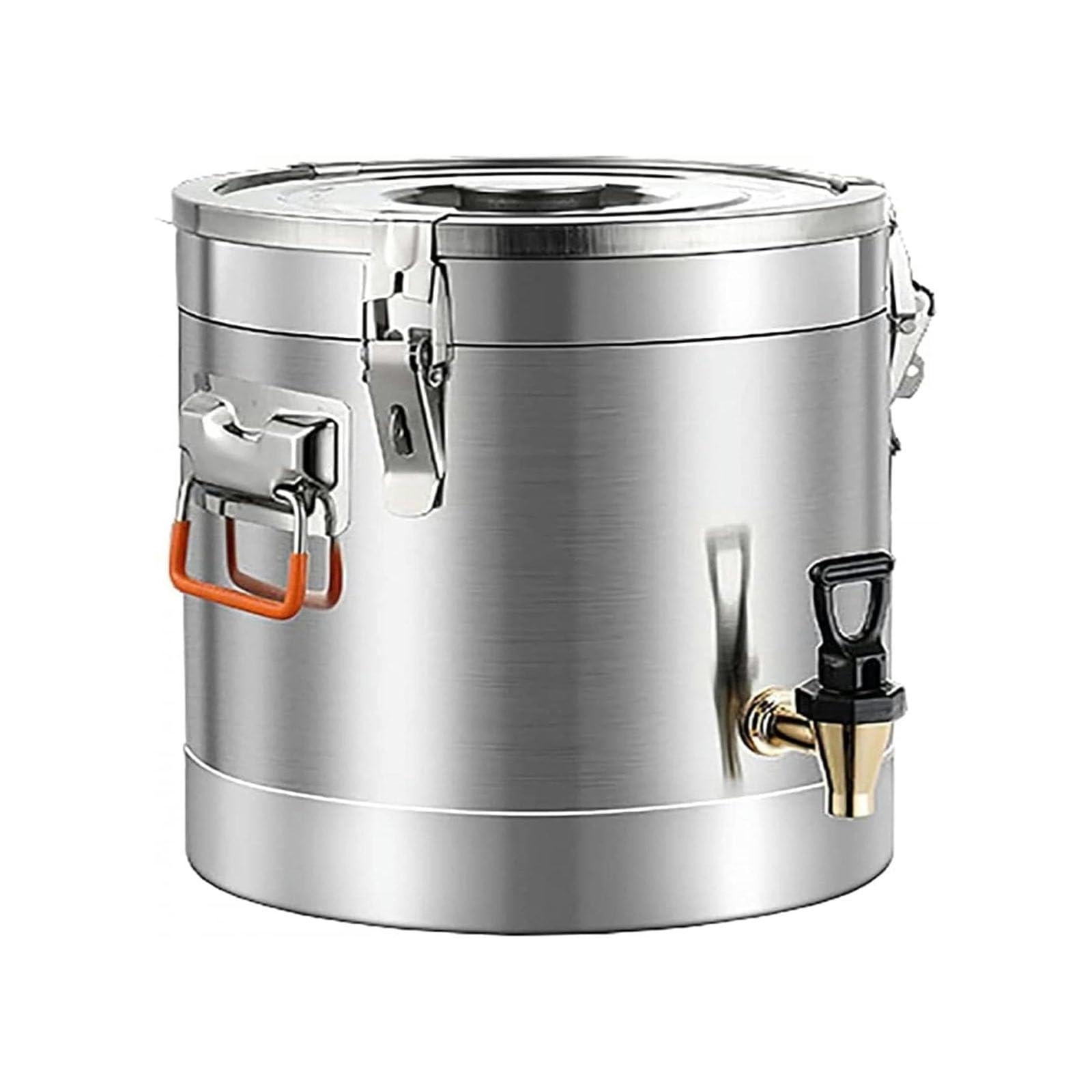 MYUYEE Stainless Steel Milk Can,10L Transportable Home Fermentation Barrel Milk Storage Bucket, Milk Tank With Tap,Stainless Steel Insulation Barrel,B