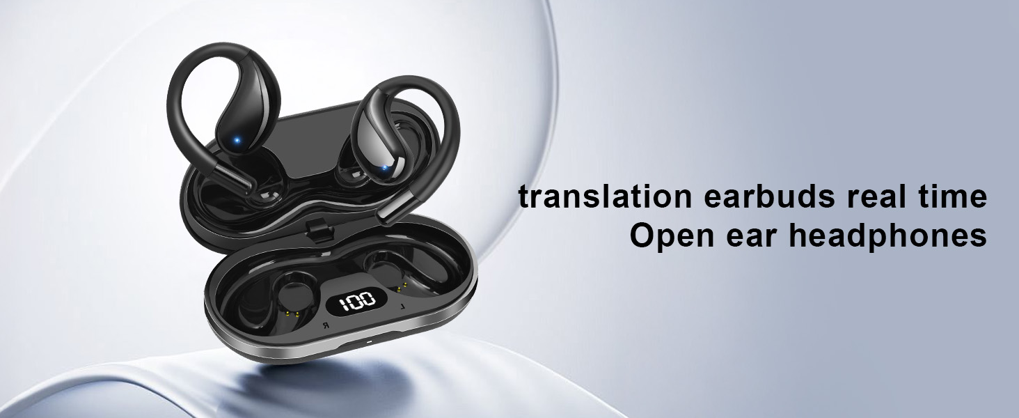 AI Translation Earbuds Real Time 3-in-1 Translator Earbuds 164 Languages Accents Audifonos Traductores Ingl S Espa Ol Open Ear Wireless Headphones Ch