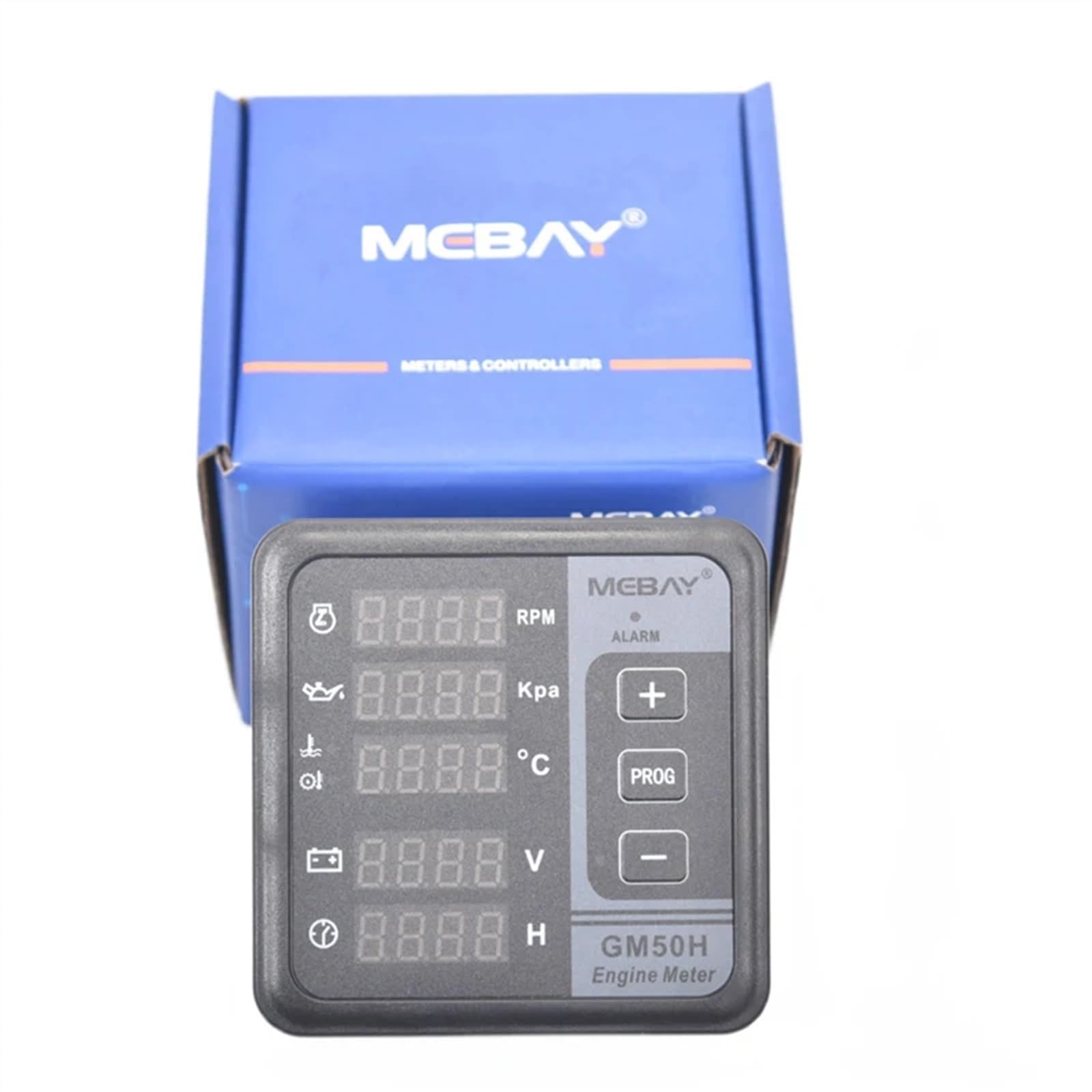 Medidor Digital Multifuncional GM50H for Motor diésel con indicador de presión de Aceite y Velocidad de rotación de la Temperatura del Aceite 12001844(Oil 13mm)