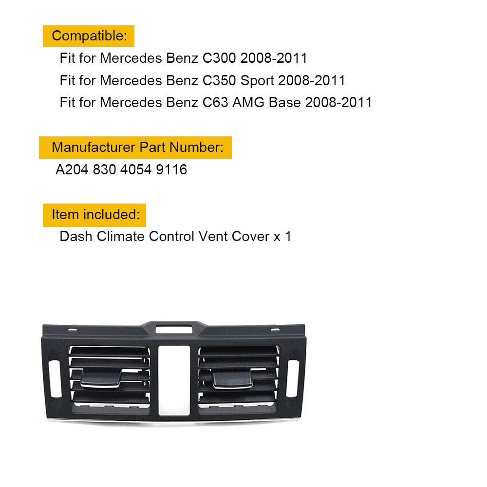 Amazon.com: Air Conditioning Vent Case for Mercedes C-Class 2008 