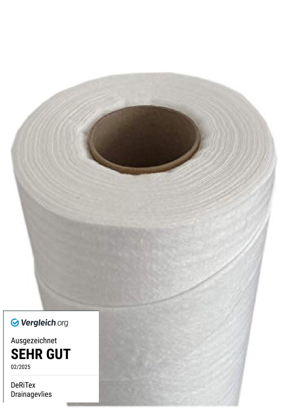 Drainagevlies 150 G/m² – 1,5 M X 25 M (37,5 M²), Für Gartenbau, Wege & Drainage