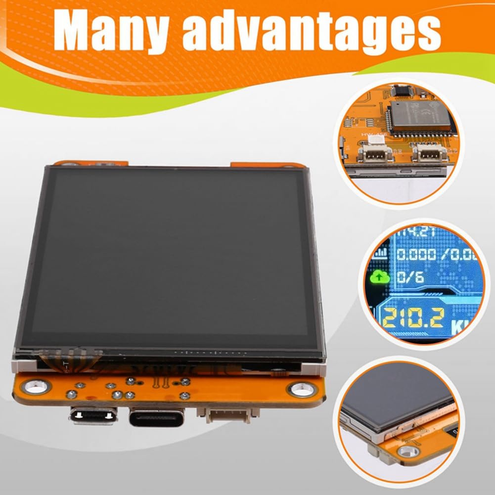 NMMiner NerdMiner 235KH/S Harshrate Bitcoin Crypto Solo Lottery Miner 2,8 Smart Display ulepszony NerdMiner
