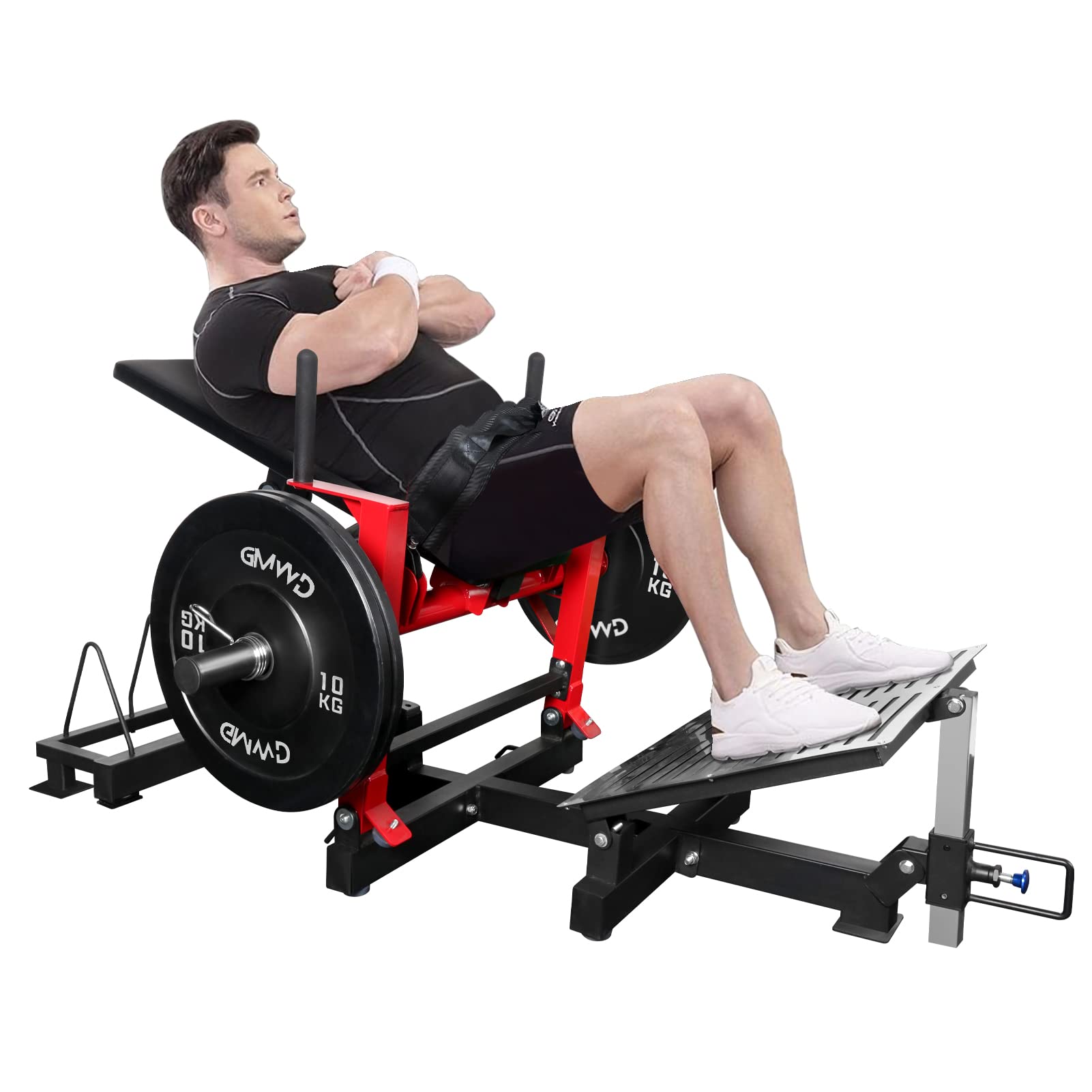 Buy GMWD Hip Thrust Machine, Heavy Duty PlateLoaded Glute Bridge