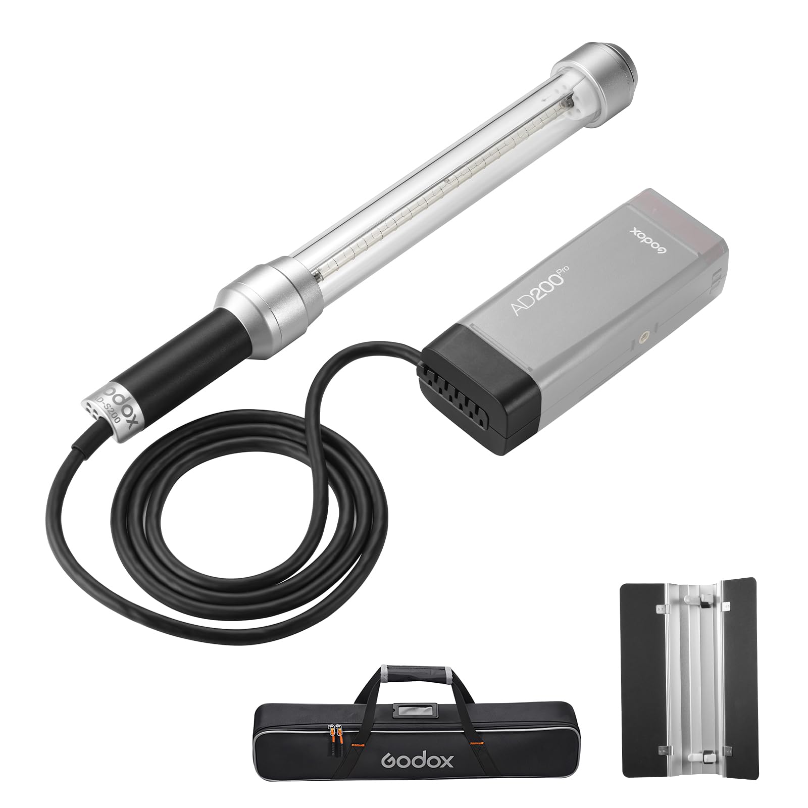 Godox AD-S200 - Flash portátil (200 W, para fotografía de retratos al aire libre y bodas GODOX AD200 AD200Pro
