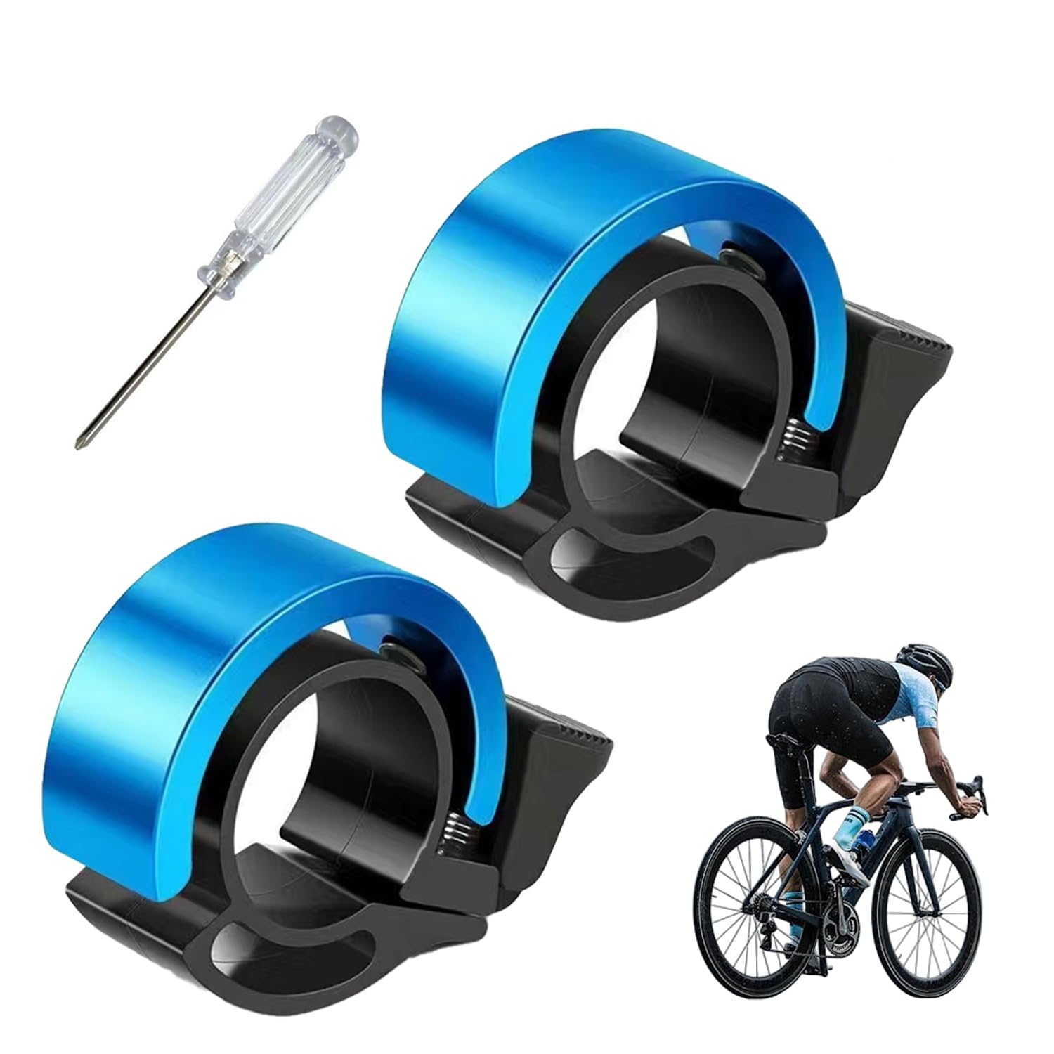 自転車ベル サイクルベル アルミニウム合金 大音量 小型 軽量 ブラック 自転車 ベル サイクルベル コンパクト アルミ 錆びない ロード