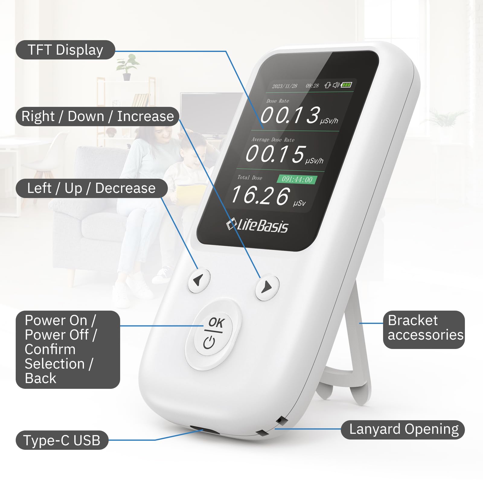 LifeBasis Geiger Counter - Radiation Detector -8