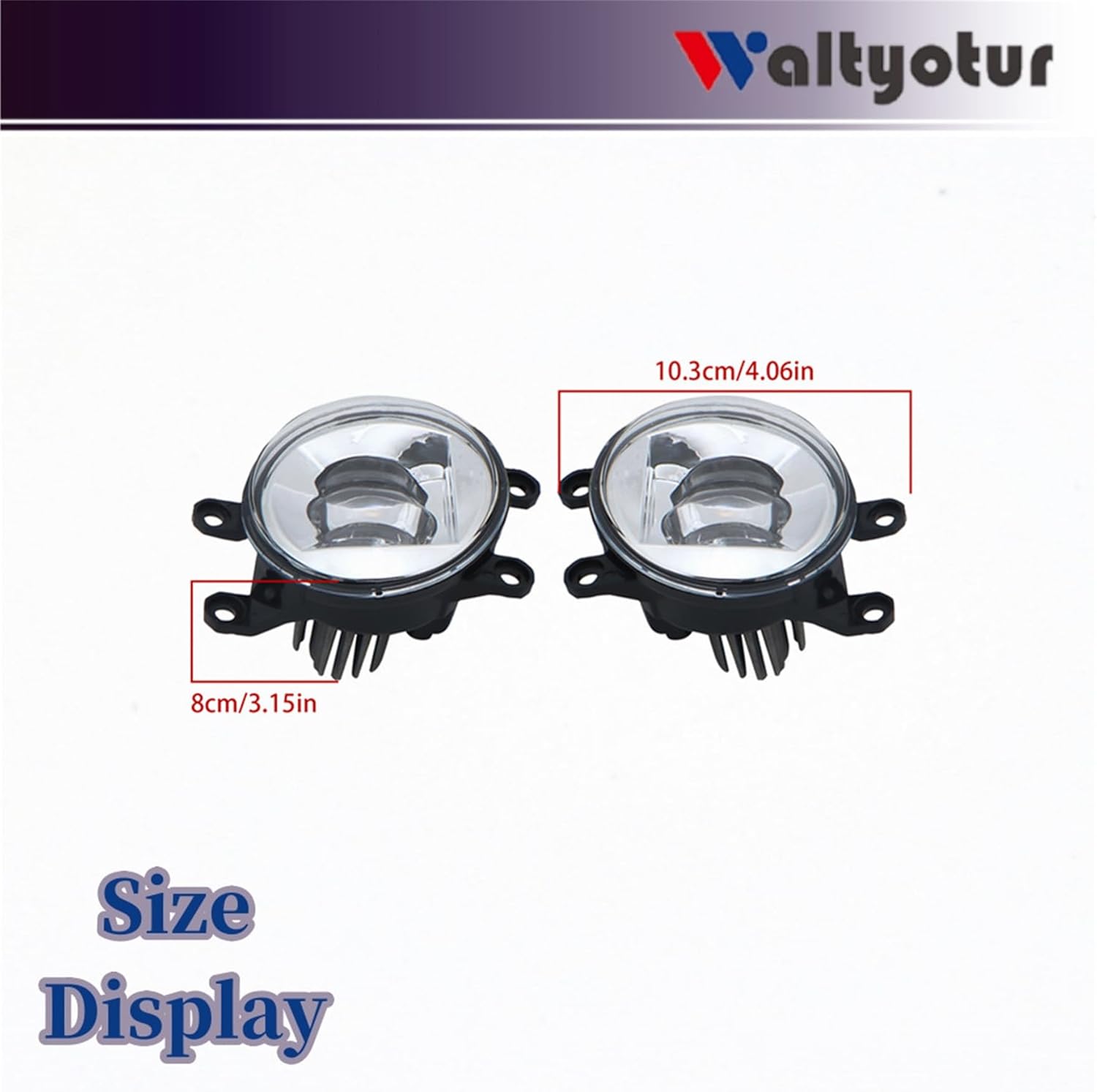 waltyotur Pair of Driver Left and Passenger Right Side Replacement for Sienna 2021 2022 2023 Fog Lights with Wiring Harness & Switch Driving Fog Lamps