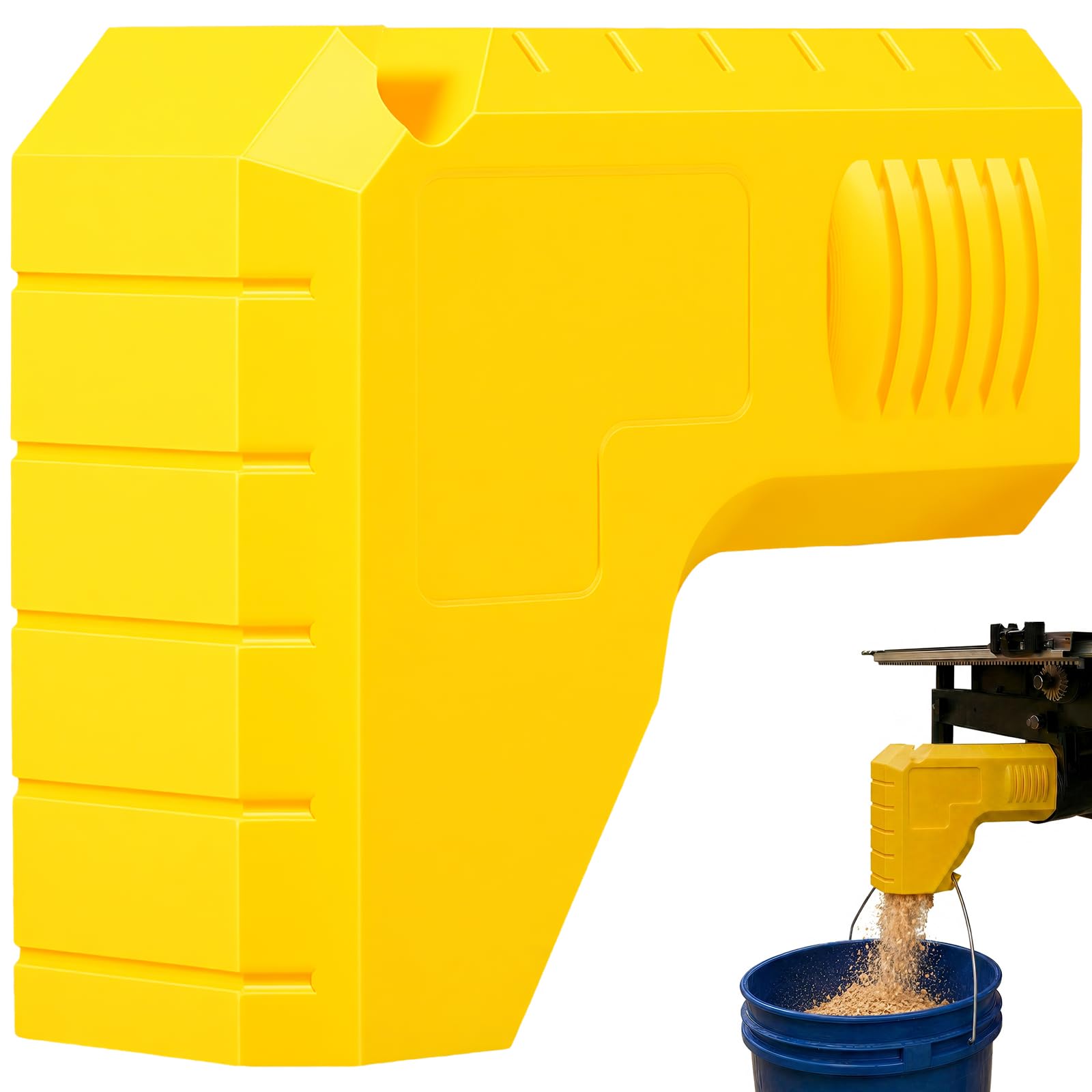 Table Saw Dust Collection Adapter 2.05'' Vacuum Hose Connector Compatible with Most Miter and Table Saw Woodworking