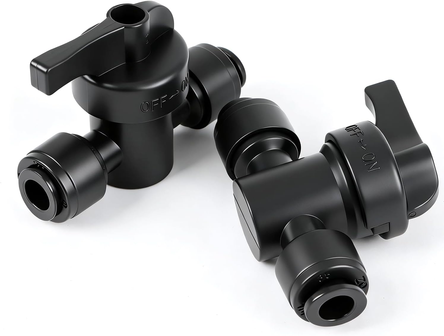RedChili 12 PCS Quick Connect Drip Irrigation 1/4" Shut Off Valve Fitting, Universal In-line Shutoff Valves for 1/4-Inch Drip Tubing Leak Free Fittings for Sprinkler Irrigation System Connection