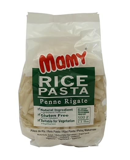 Mamy Rice Penne Rigate Pasta, 500g