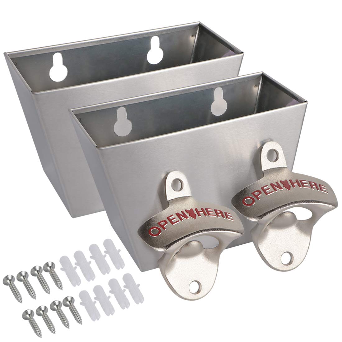 Kilofly - Abrebotellas de cerveza de pared para exterior Destapador de Cerveza