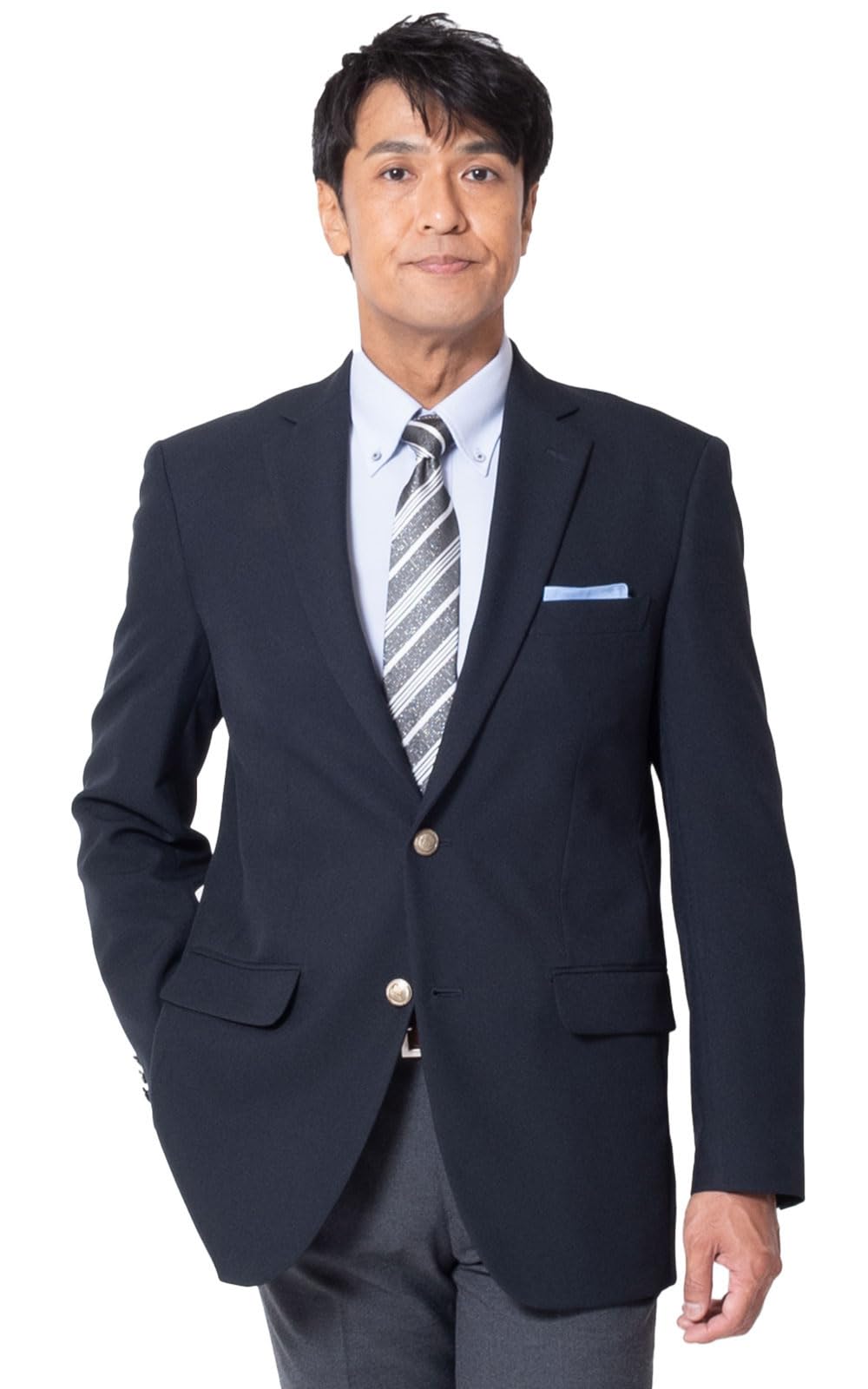 Amazon.co.jp: [ユナイテッドゴールド] ジャケット メンズ 紺ブレ 紺