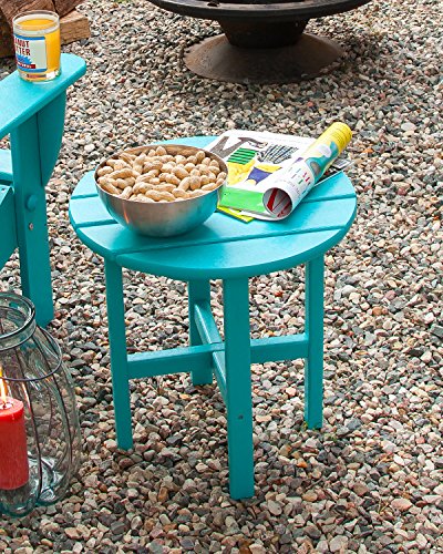Polywood Rst18Ar Round 18" Side Table, Aruba #TOP2