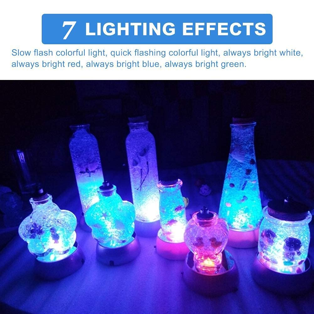 Base display a LED, 7 luci che cambiano colore, piatto girevole elettrico per cristalli arte del vetro, foto in vetro 3D, decorazione per la casa