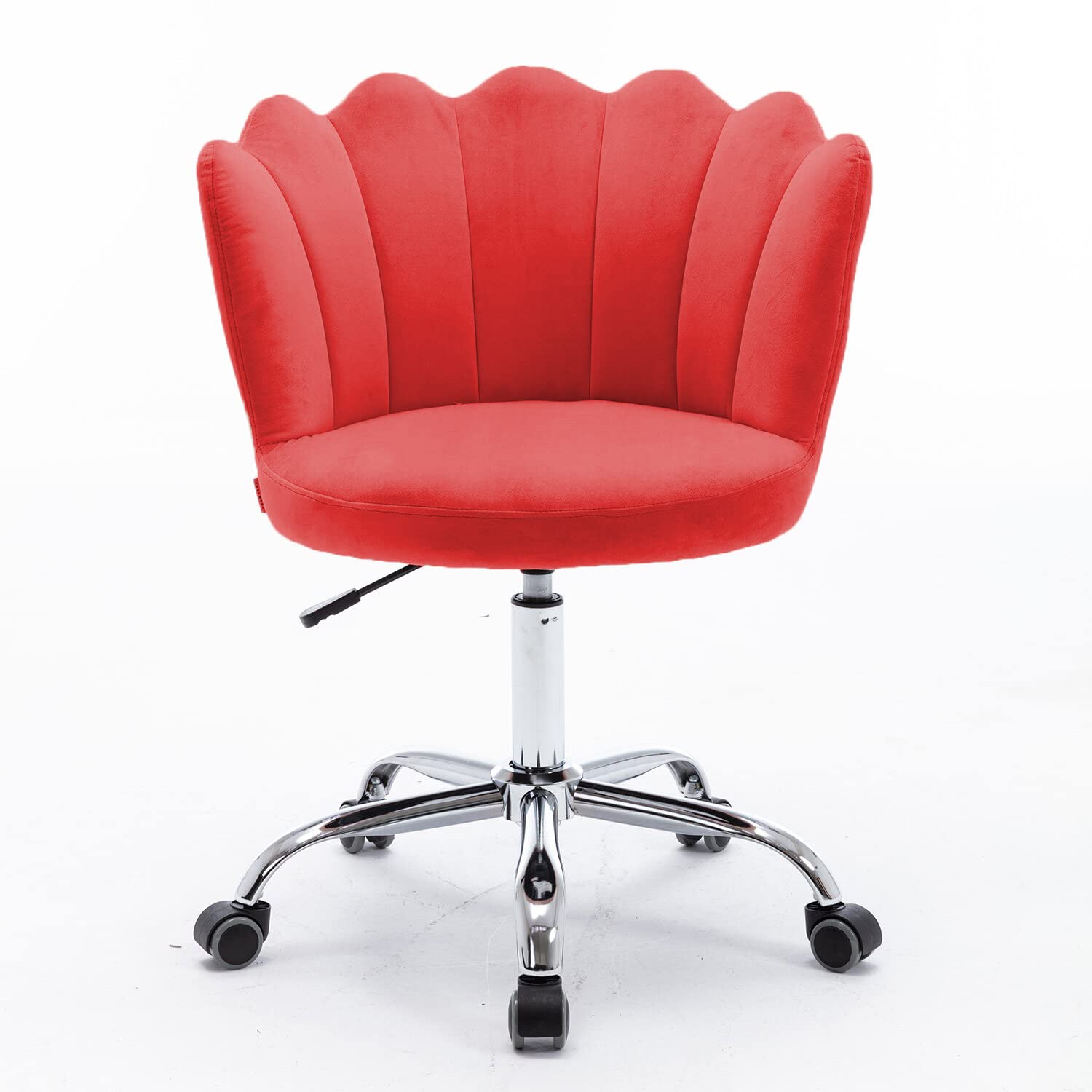 Amazon Brand - Umi Modern Ergonomic Mid-Back Velvet Swivel Chair with Height Adjustment and Wheels - Comfortable Crown Task Desk Office Executive Chair for Bedroom and Living Room, No Arms in Red (B0BXF8Q9RJ) Amazon Price History, Amazon Price Tracker